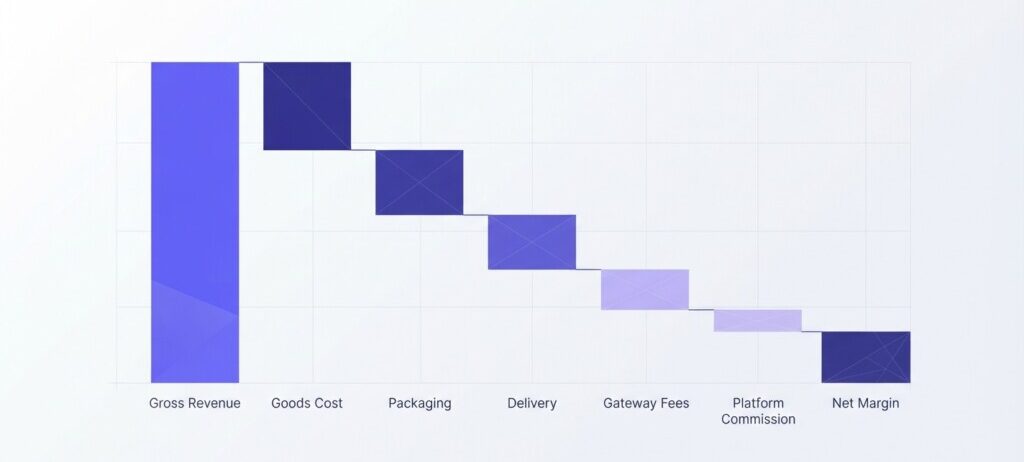 How to Calculate the True Net Margin per Order After Packaging, Last-Mile Fees, and Payment Gateway Charges - Hero (1200x628)